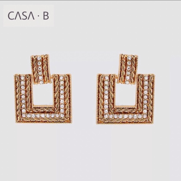 NEW💫CASA B| India Drop Statement Earrings - Picture 3 of 3
